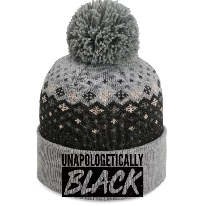 Unapologetically Black The Baniff Cuffed Pom Beanie