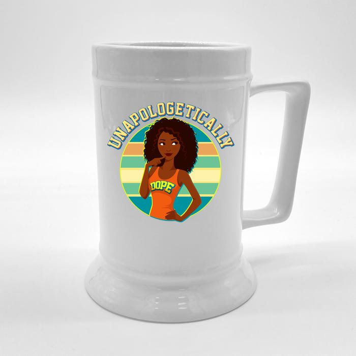 Unapologetically Dope Front & Back Beer Stein