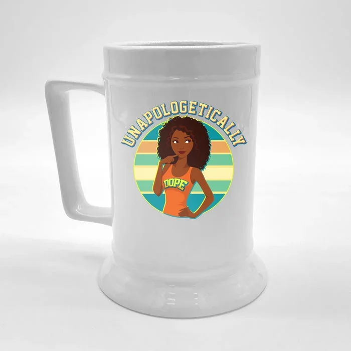 Unapologetically Dope Front & Back Beer Stein