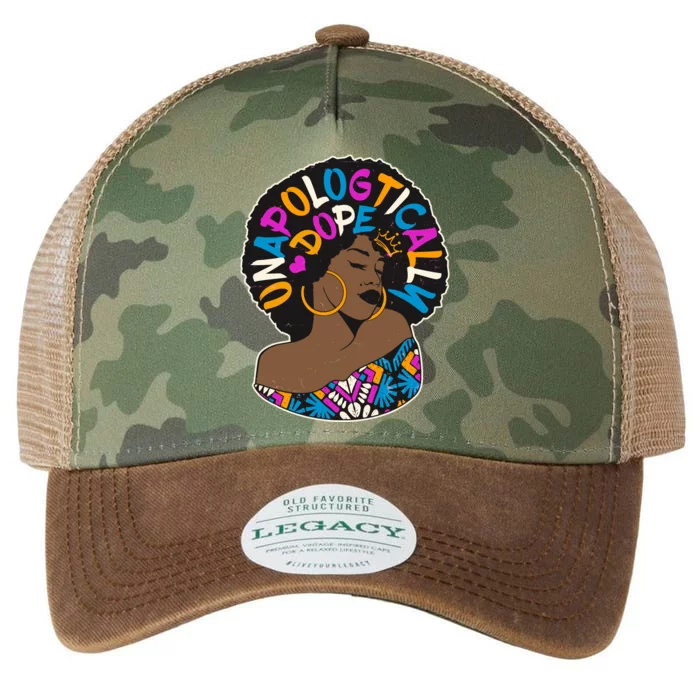 Unapologtically Dope Black Woman Stylish Afro Legacy Tie Dye Trucker Hat