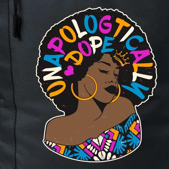 Unapologtically Dope Black Woman Stylish Afro Daily Commute Backpack