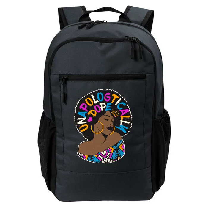 Unapologtically Dope Black Woman Stylish Afro Daily Commute Backpack