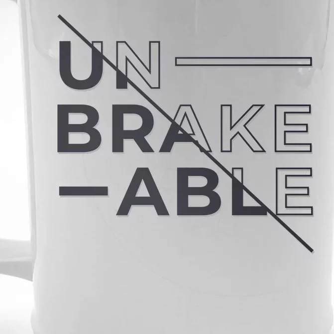 Unbreakable Front & Back Beer Stein