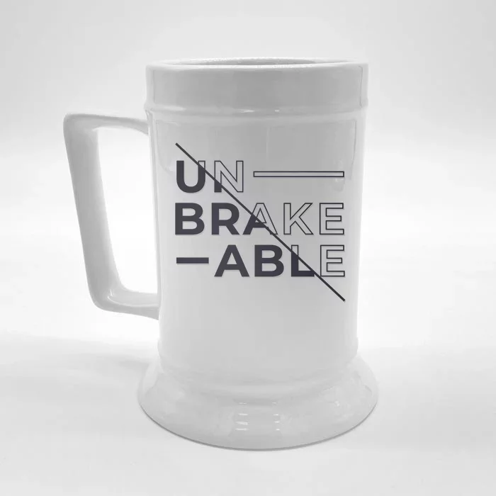 Unbreakable Front & Back Beer Stein