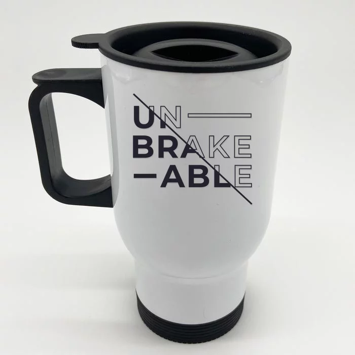 Unbreakable Front & Back Stainless Steel Travel Mug