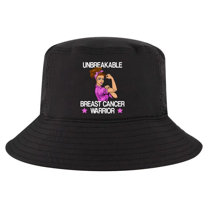 Unbreakable Breast Cancer Warrior Cool Comfort Performance Bucket Hat