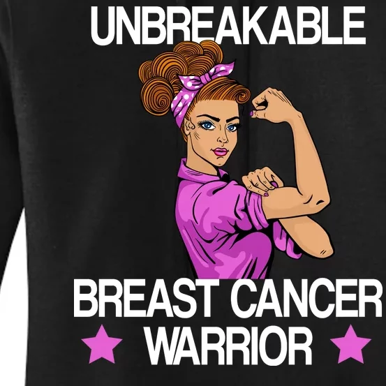 Unbreakable Breast Cancer Warrior Women's Pullover Hoodie