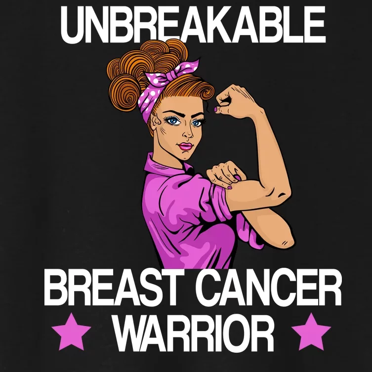 Unbreakable Breast Cancer Warrior Women's Crop Top Tee