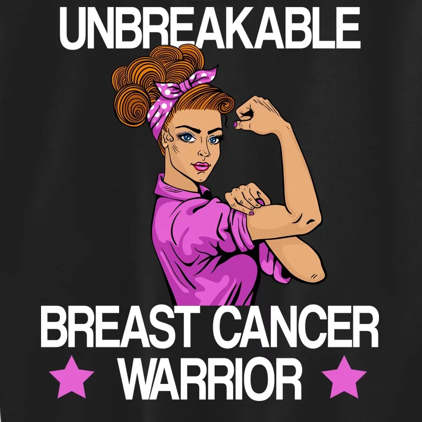 Unbreakable Breast Cancer Warrior Kids Sweatshirt