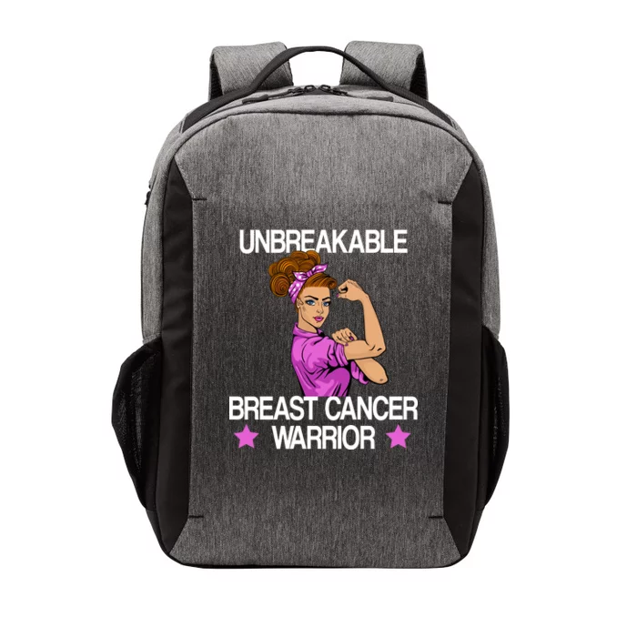 Unbreakable Breast Cancer Warrior Vector Backpack