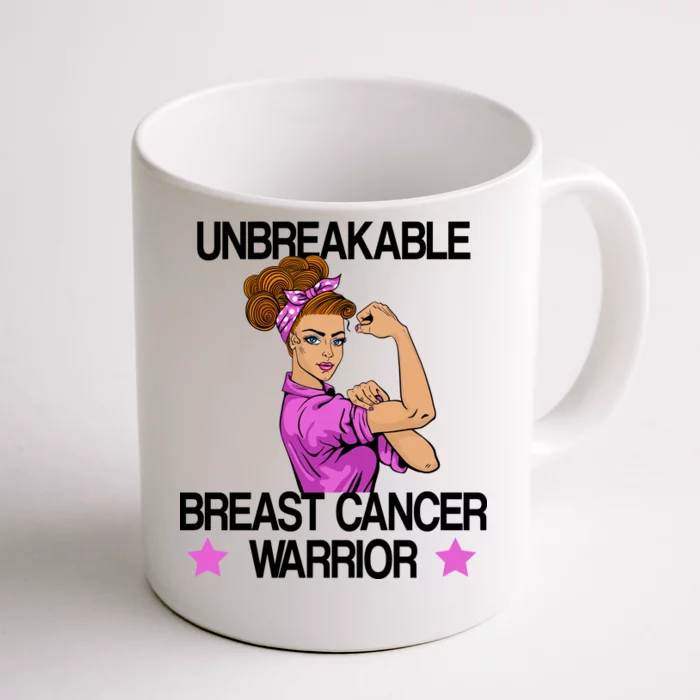 Unbreakable Breast Cancer Warrior Front & Back Coffee Mug