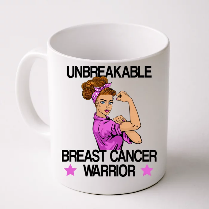 Unbreakable Breast Cancer Warrior Front & Back Coffee Mug