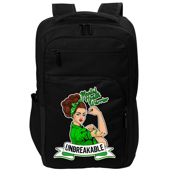 Unbreakable Mental Health Warrior Impact Tech Backpack