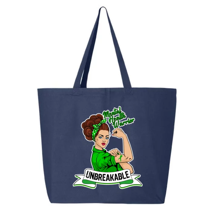 Unbreakable Mental Health Warrior 25L Jumbo Tote