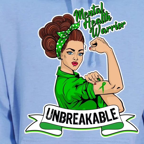 Unbreakable Mental Health Warrior Unisex Surf Hoodie