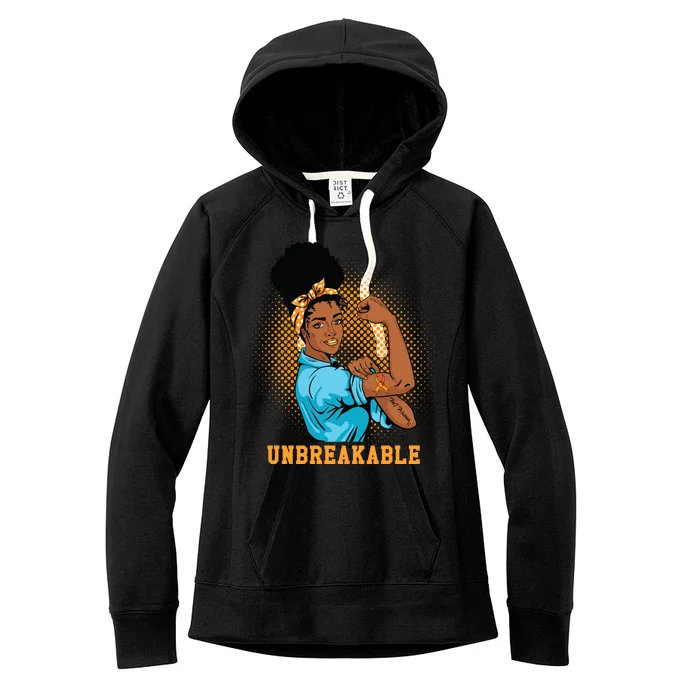 Unbreakable MS Warrior Women's Fleece Hoodie