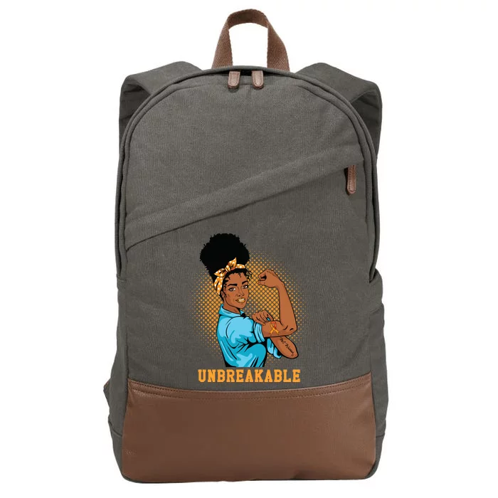 Unbreakable MS Warrior Cotton Canvas Backpack