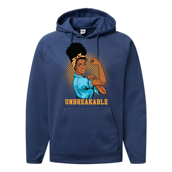 Unbreakable MS Warrior Performance Fleece Hoodie