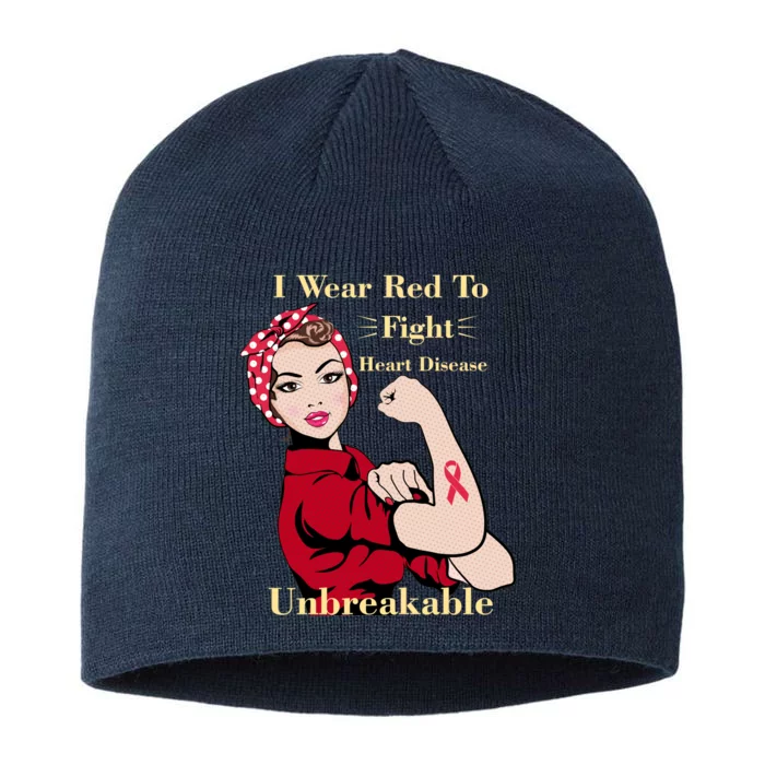 Unbreakable Wear Red To Fight Heart Disease 8 1/2in Sustainable Knit Beanie