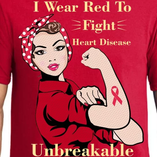 Unbreakable Wear Red To Fight Heart Disease Pajama Set