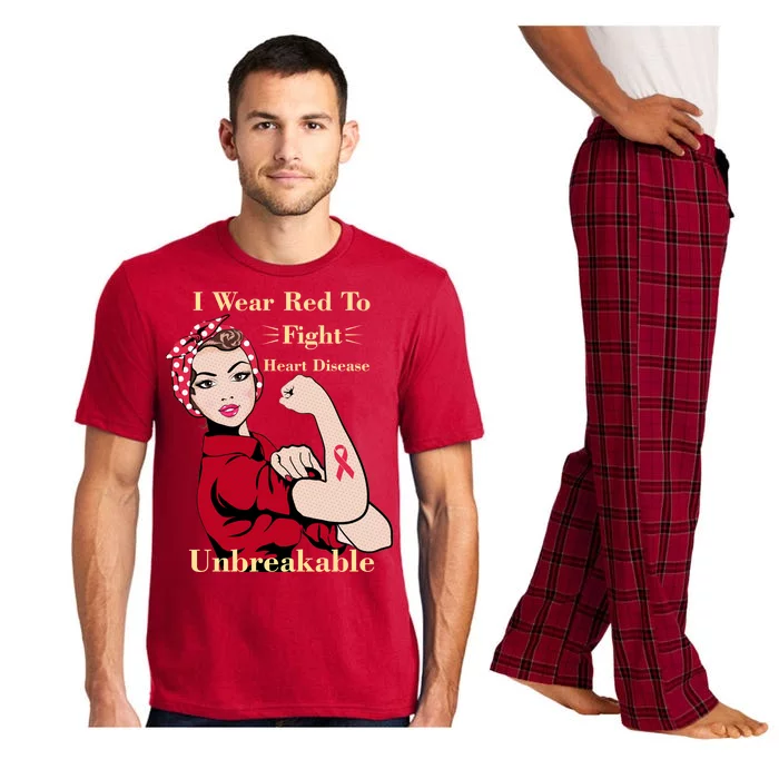 Unbreakable Wear Red To Fight Heart Disease Pajama Set