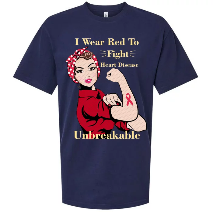 Unbreakable Wear Red To Fight Heart Disease Sueded Cloud Jersey T-Shirt