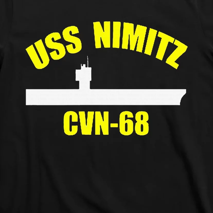 Uss Nimitz Cvn68 Aircraft Carrier Fathers Day Veteran T-Shirt