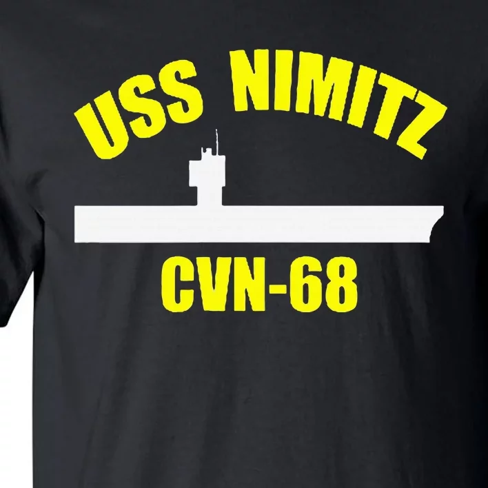 Uss Nimitz Cvn68 Aircraft Carrier Fathers Day Veteran Tall T-Shirt