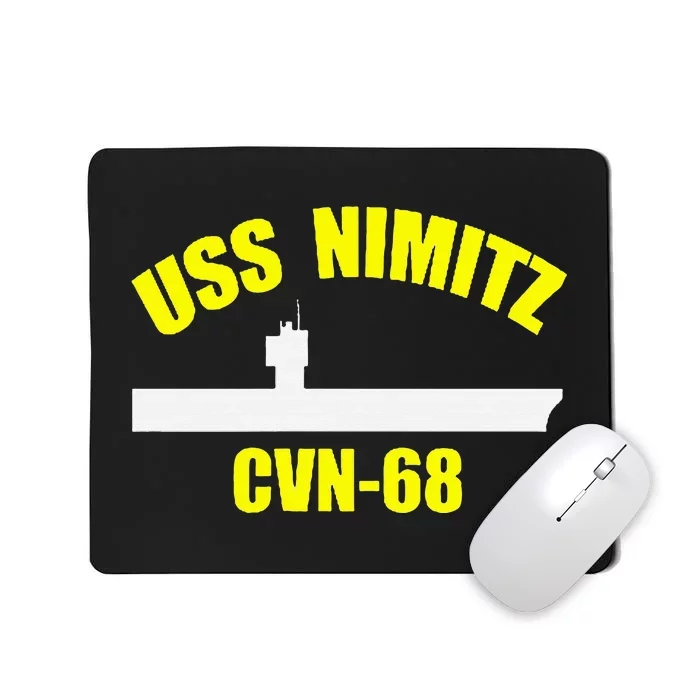 Uss Nimitz Cvn68 Aircraft Carrier Fathers Day Veteran Mousepad