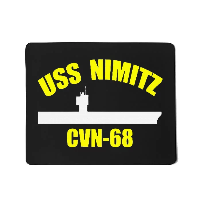 Uss Nimitz Cvn68 Aircraft Carrier Fathers Day Veteran Mousepad