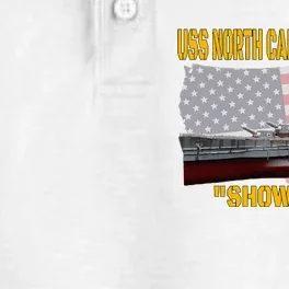 Uss North Carolina Bb55 Battleship & Ww2 American Warship Dry Zone Grid Performance Polo