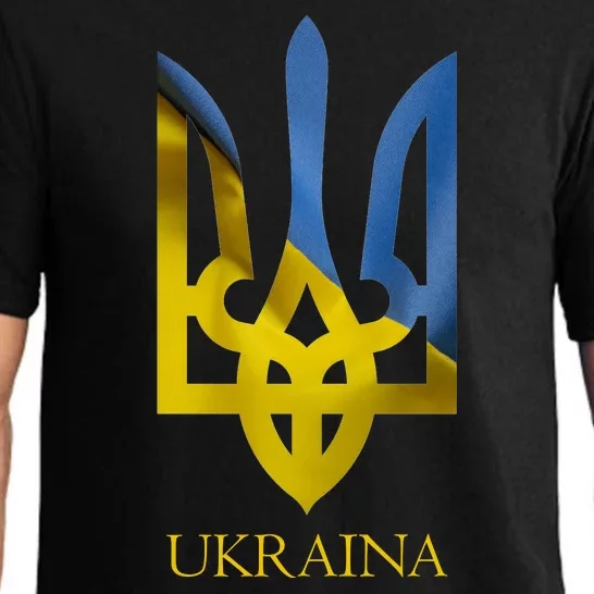 Ukraine National Coat Of Arms Ukraina Ukrainian Trident Pajama Set