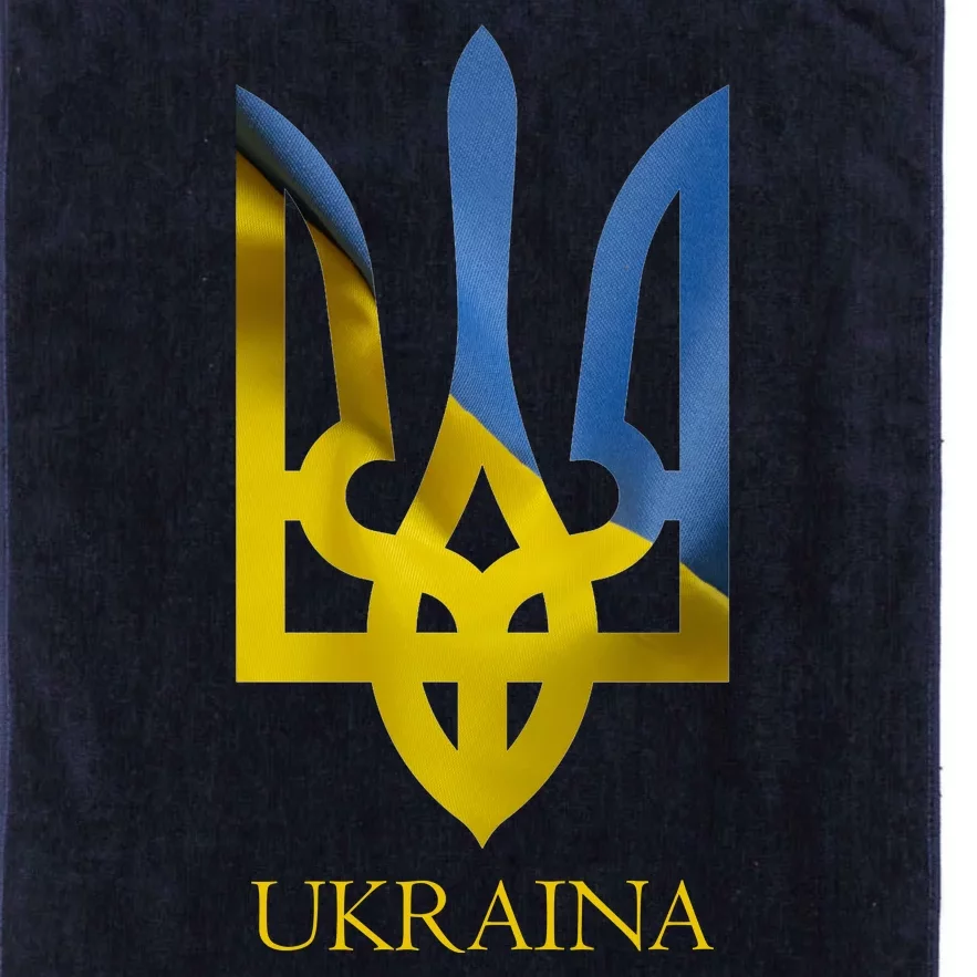 Ukraine National Coat Of Arms Ukraina Ukrainian Trident Platinum Collection Golf Towel