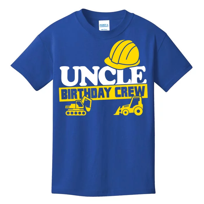 Uncle Birthday Crew Construction Party Kids T-Shirt