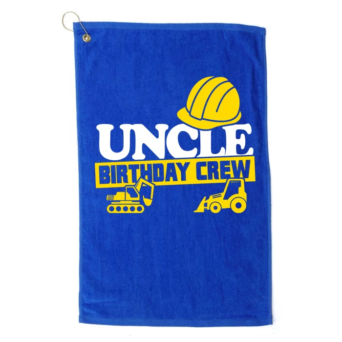 Uncle Birthday Crew Construction Party Platinum Collection Golf Towel