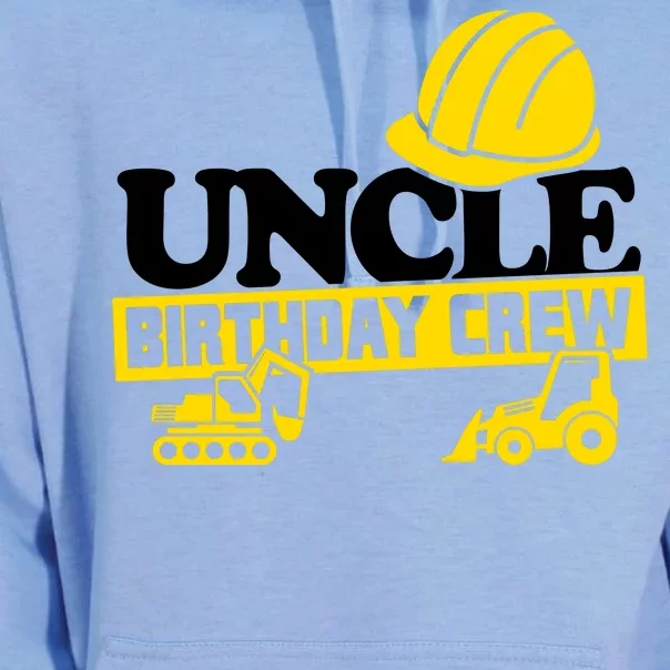 Uncle Birthday Crew Construction Party Unisex Surf Hoodie