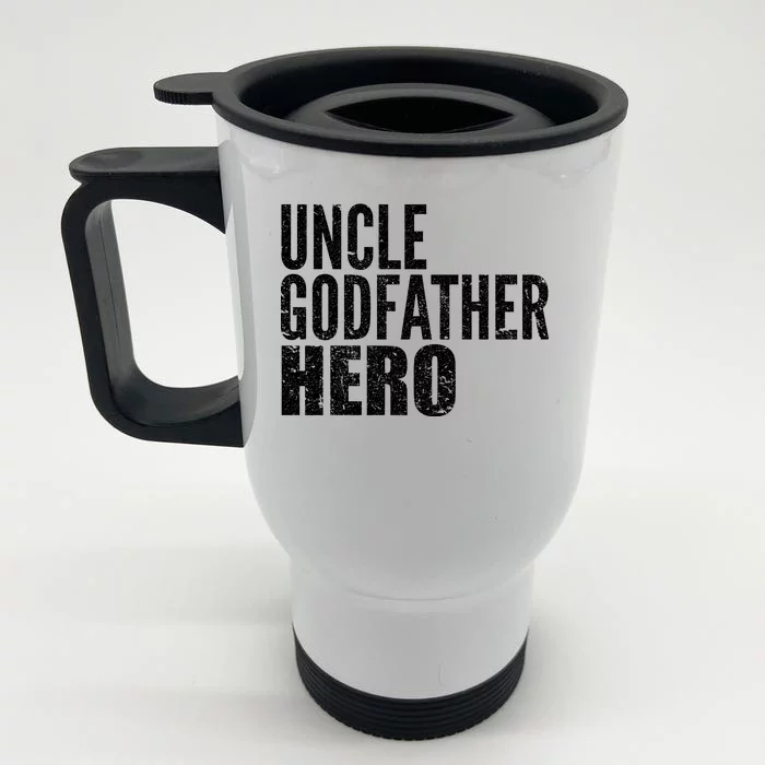 Uncle Godfather Hero Front & Back Stainless Steel Travel Mug