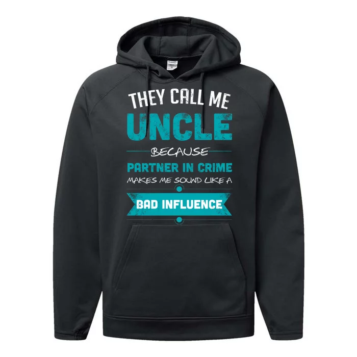 Uncle Partner In Crime Performance Fleece Hoodie