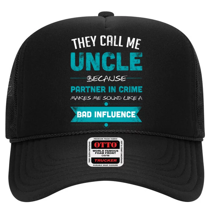 Uncle Partner In Crime High Crown Mesh Trucker Hat