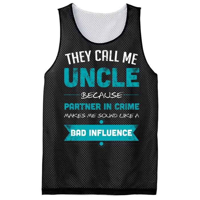 Uncle Partner In Crime Mesh Reversible Basketball Jersey Tank