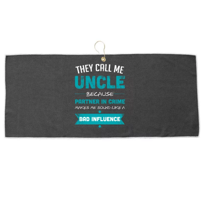 Uncle Partner In Crime Large Microfiber Waffle Golf Towel