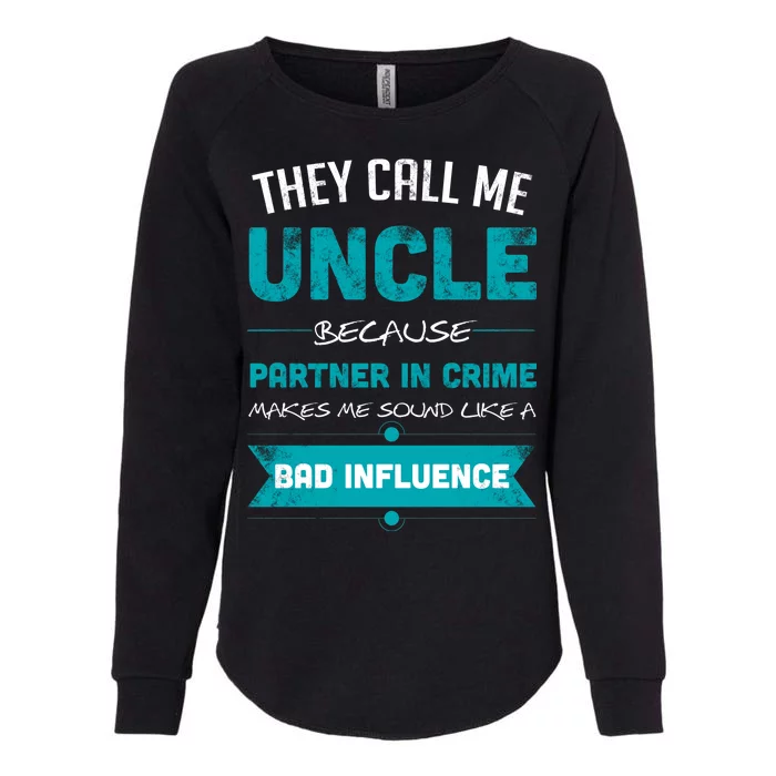 Uncle Partner In Crime Womens California Wash Sweatshirt