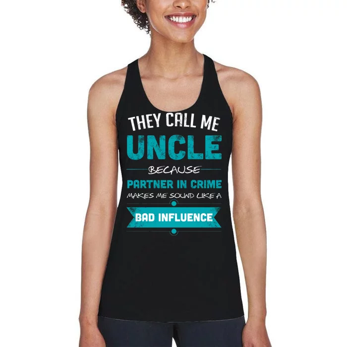 Uncle Partner In Crime Women's Racerback Tank