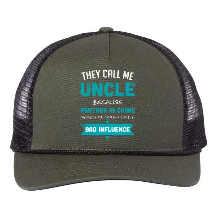 Uncle Partner In Crime Retro Rope Trucker Hat Cap