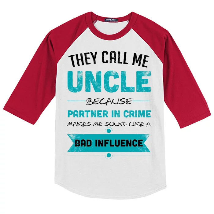 Uncle Partner In Crime Kids Colorblock Raglan Jersey