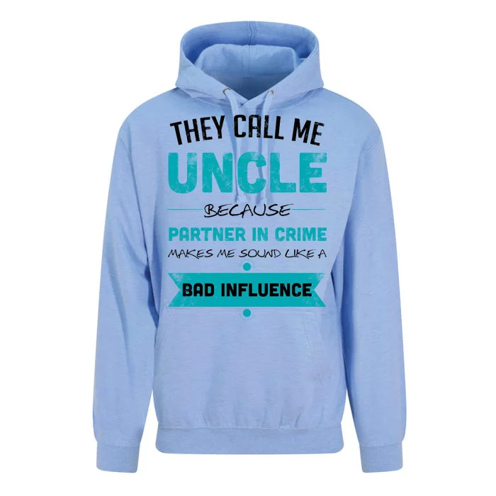 Uncle Partner In Crime Unisex Surf Hoodie