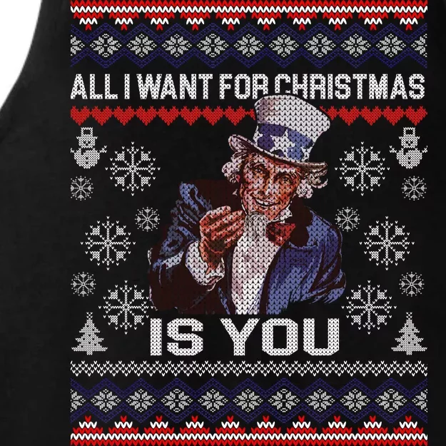 Uncle Sam All I Want for Christmas is You Ugly Ladies Tri-Blend Wicking Tank