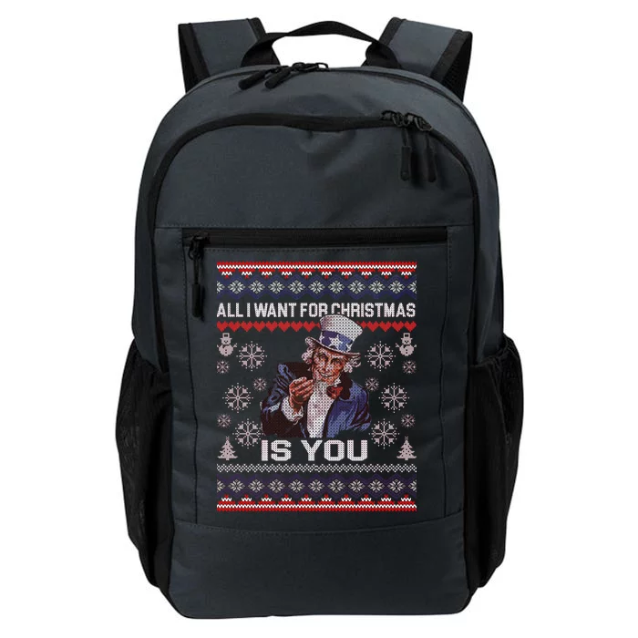 Uncle Sam All I Want for Christmas is You Ugly Daily Commute Backpack