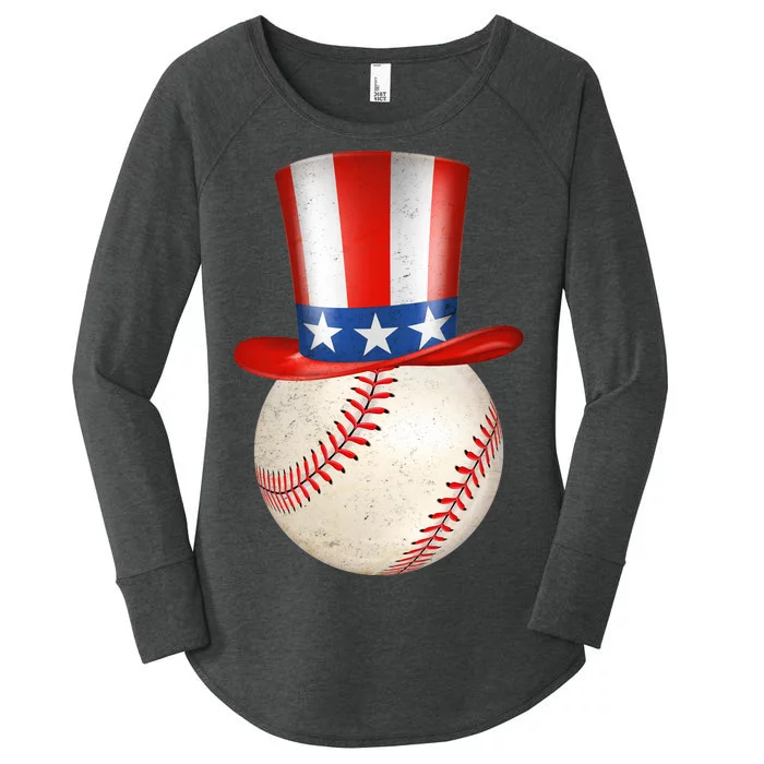 Uncle Sam Baseball Women's Perfect Tri Tunic Long Sleeve Shirt