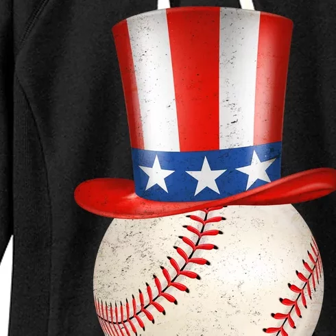 Uncle Sam Baseball Women's Fleece Hoodie